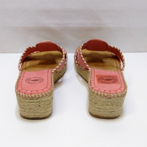 Nurture Tortola Leather Upper Wedge Sandals Sz 9M Plaited Fiber Sole Brazil Made - Picture 6 of 12